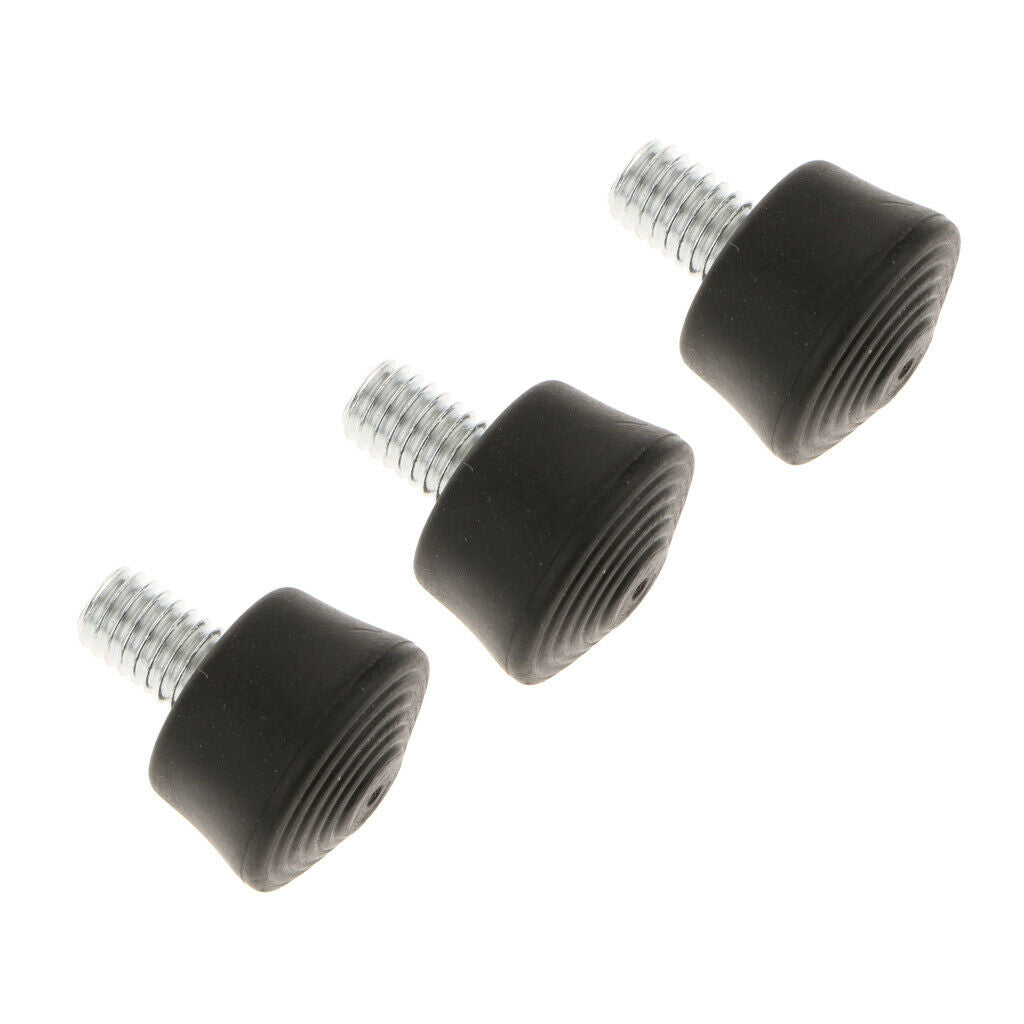 3x Replacement Rubber Spike Feet 3/8" Screw Anti-slip Camera Monopod Tripods
