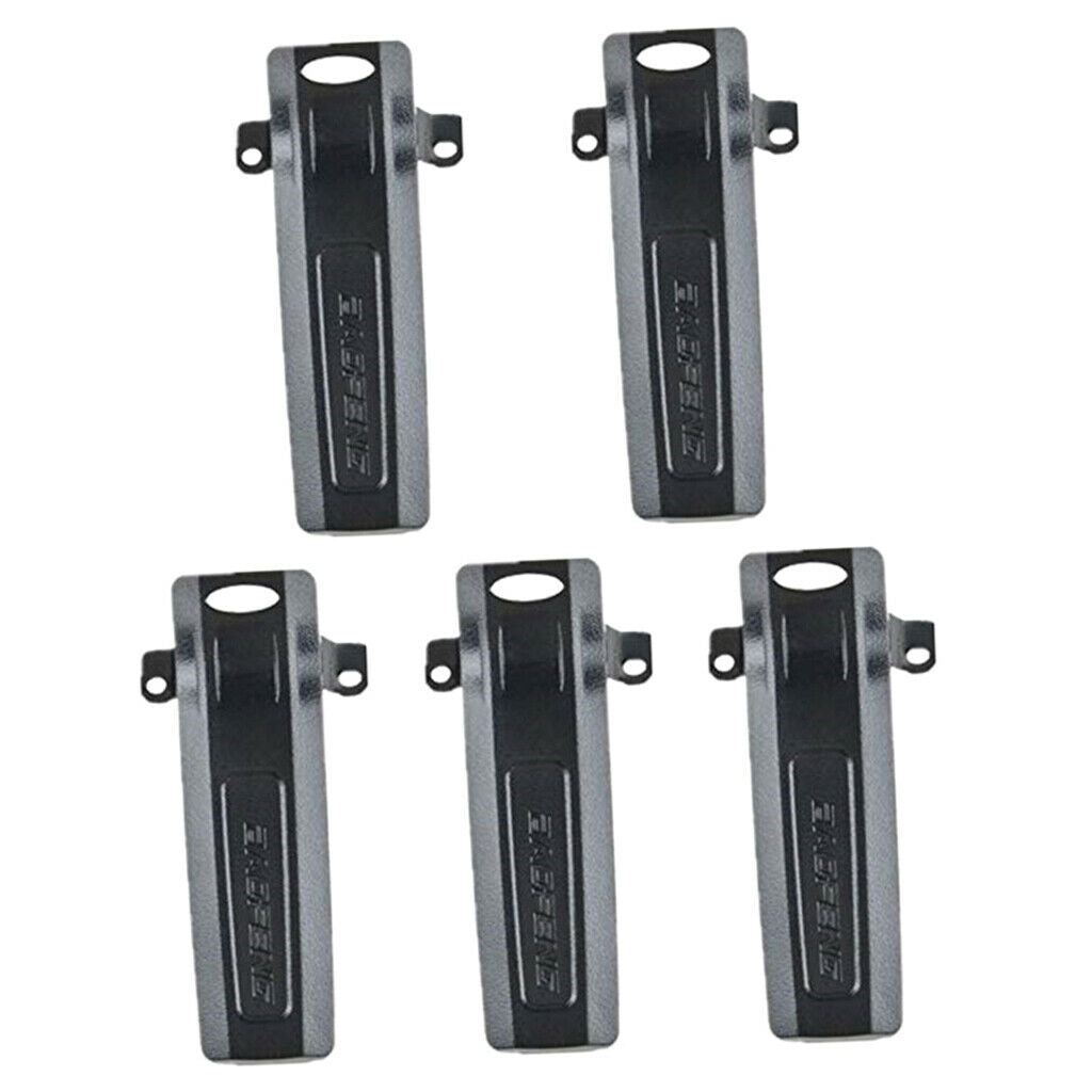 5 Pieces Two-way Radio Walkie Talkie Metal Belt Clip Protection Cover for  UV82