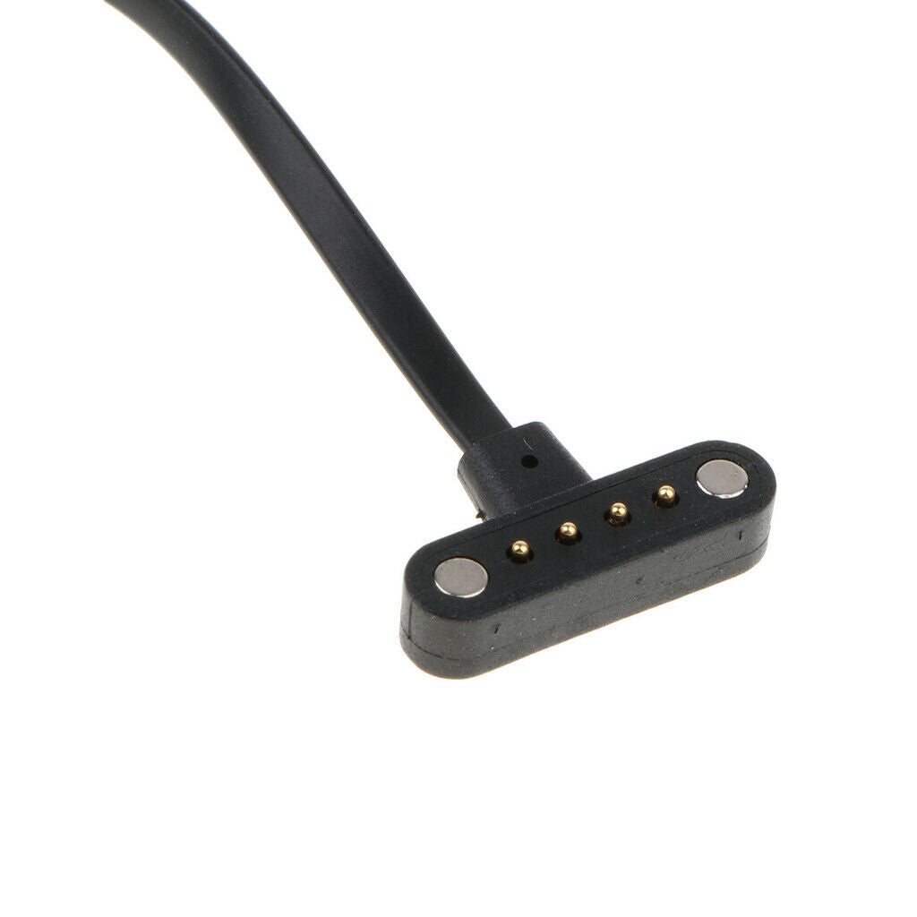 4 Pins USB Black Charging Cable Dock Stand Cradle for Smart Watch