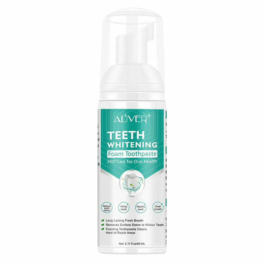 for Aliver  Baking Soda Mousse Foam Toothpaste Cleaning Gums