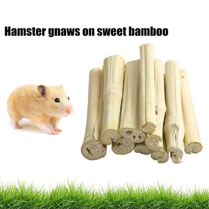 Small Animal Chew Toys Set Grass Sticks Hay Treat for Bunny Cage Accessories