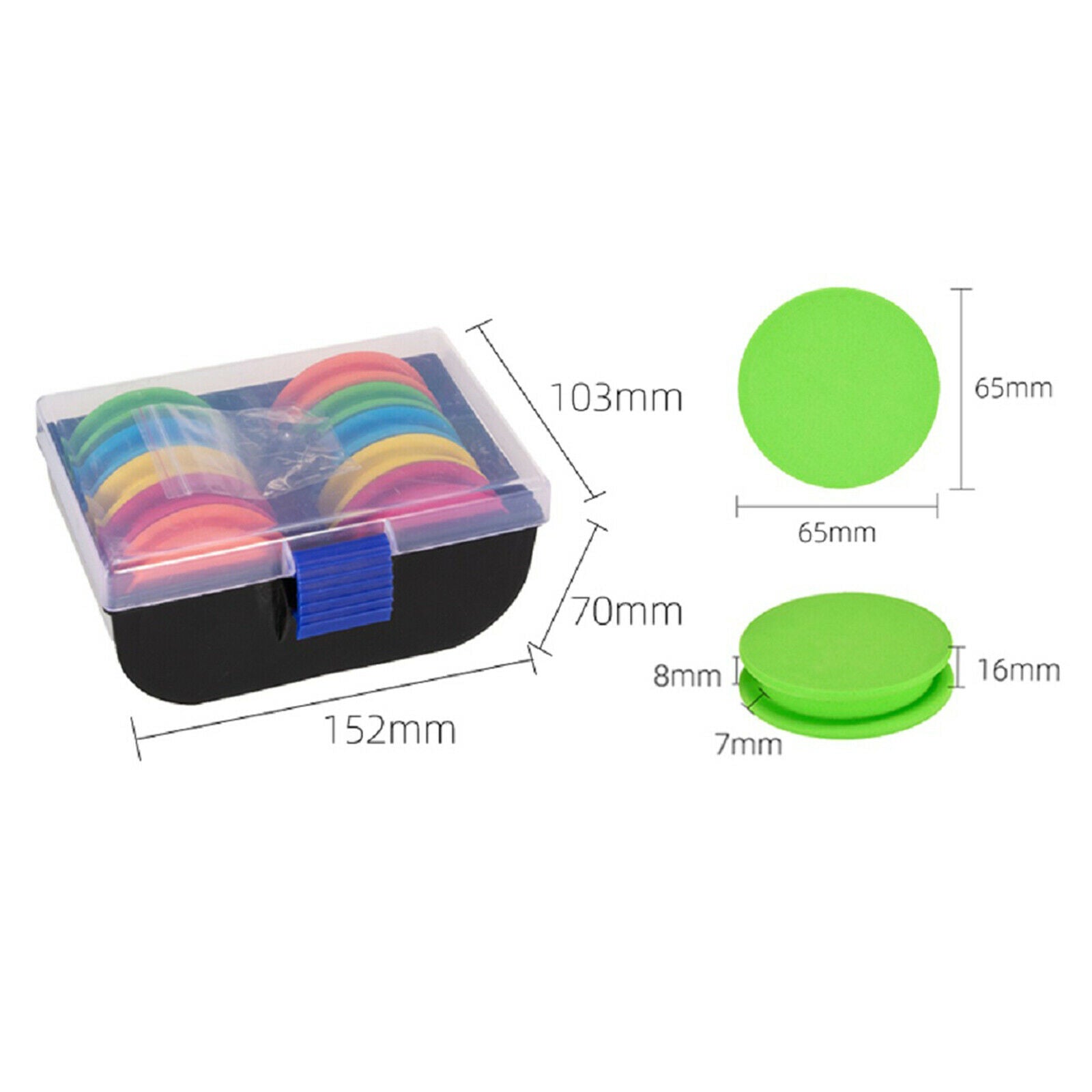 10Pieces EVA Fishing Line Bobbin Spool Snell Winder Lure Organizer Holder