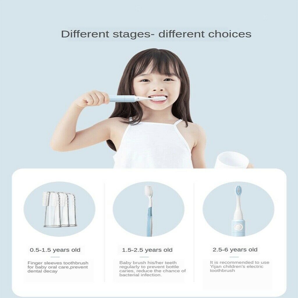 Soft Kids Electric Toothbrush Vibration with Storage Case for Boys Girls
