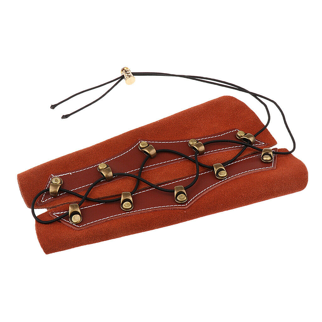 Traditional armguard forearm protection archery armguard brown
