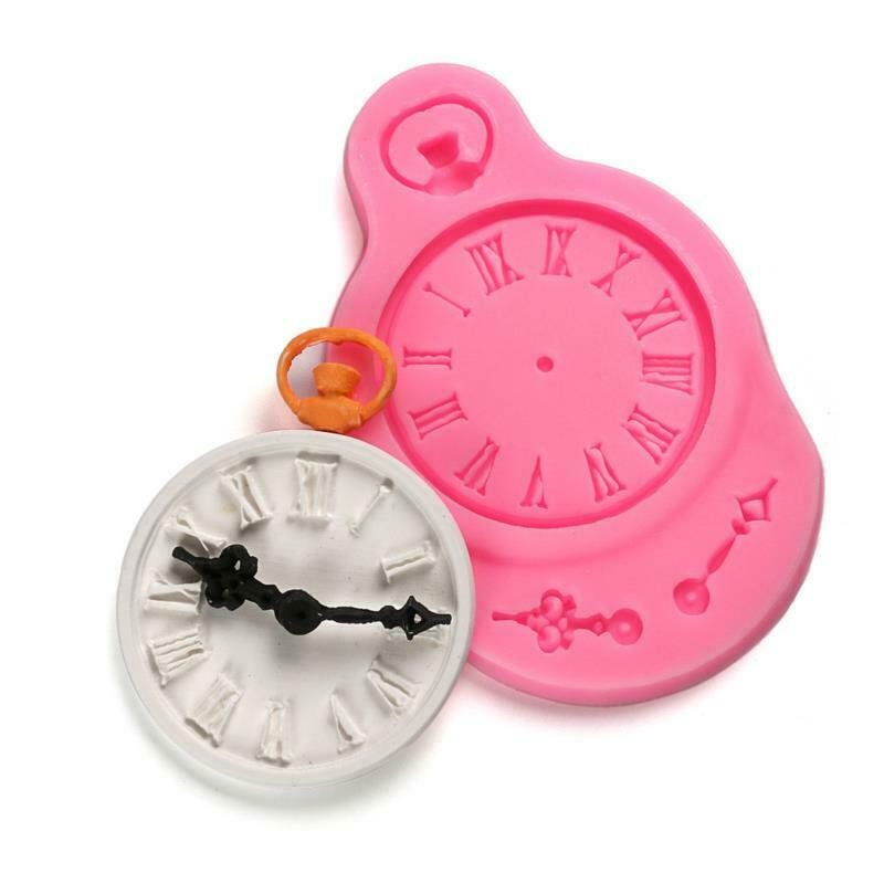 Cake Decorating Tools Watches And Clocks Cartoon Liquid Fondant Cake Mold DiBDA