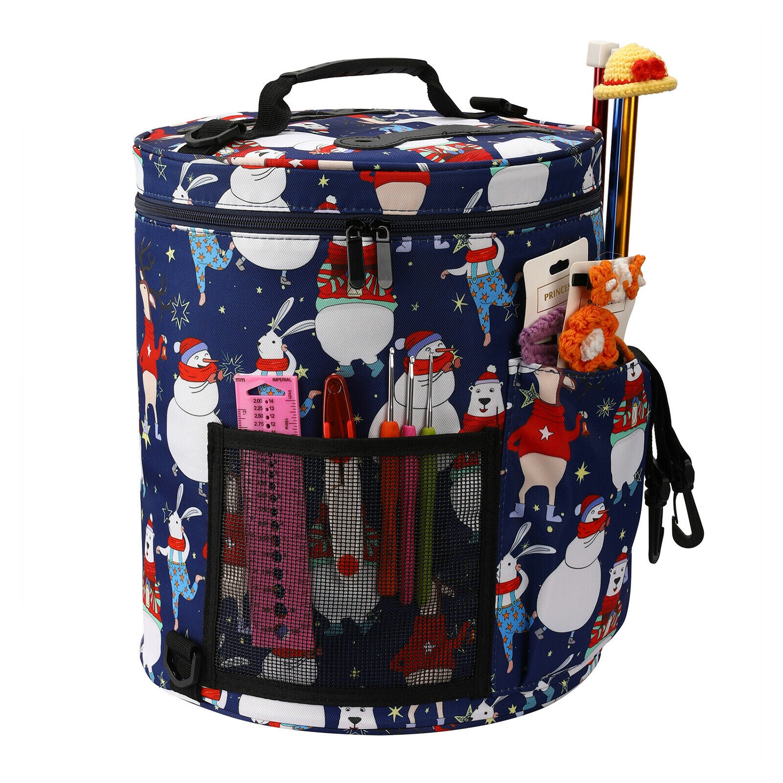 Durable Knitting Bag Sewing Craft Yarn Storage for Sewing Tools Crochet Hook