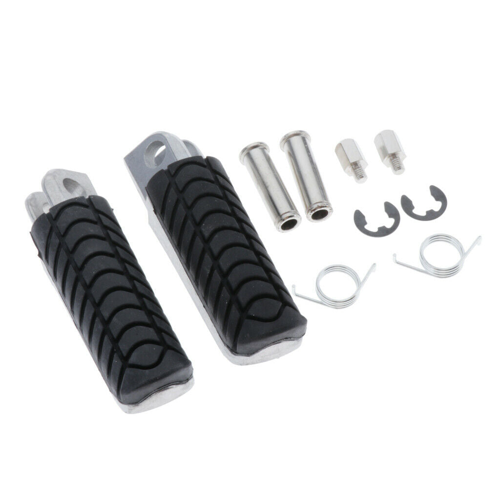 Pair Motorcycle Footrests Foot pegs Replacement For ZZR1400 ZX-14 2006-2012