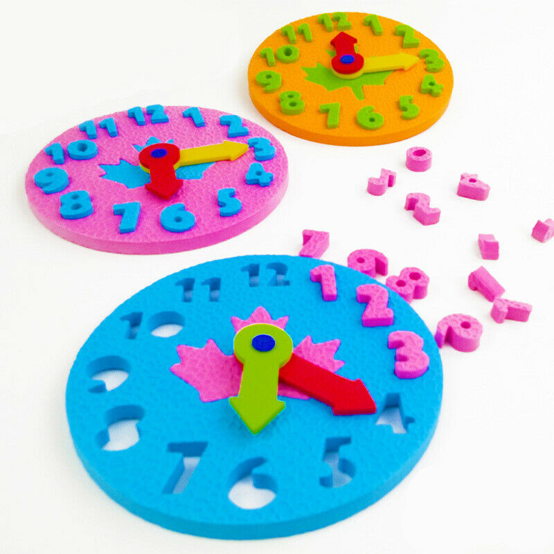 Manual Diy Clock Early Learning Education Baby Kids Toys Teaching Aids Math ToBD