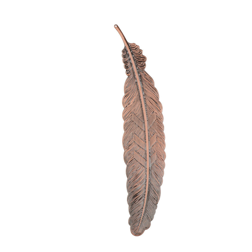 Metal Feather Creative Ultra-thin Bookmarks Stationery Office Supplies Copper