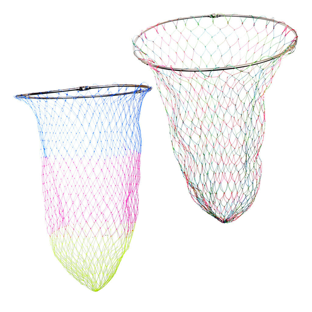2x Colorful Landing Net Floating Carp Spoon Net Head With Universal Thread