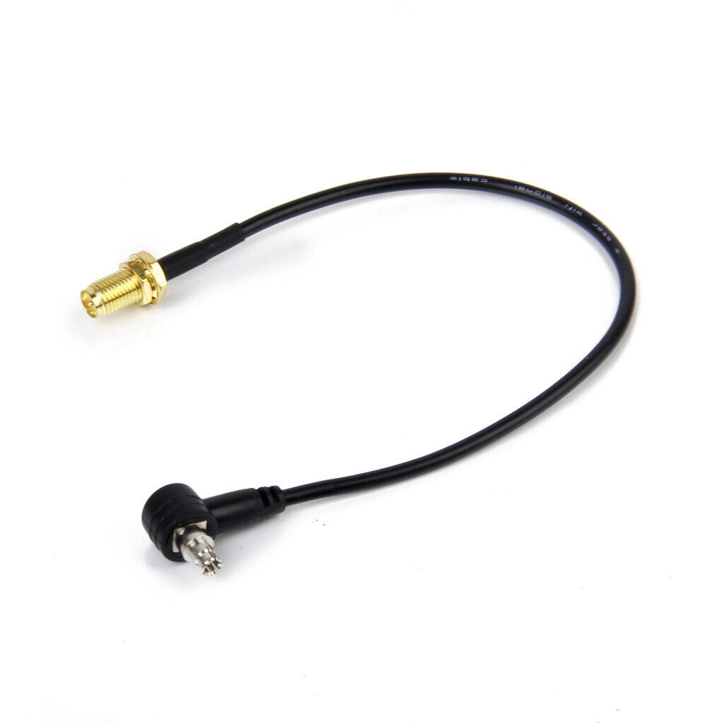 1pc Black Ts9 Male to RP-SMA Female Pigtail Adapter Cable Angle Male