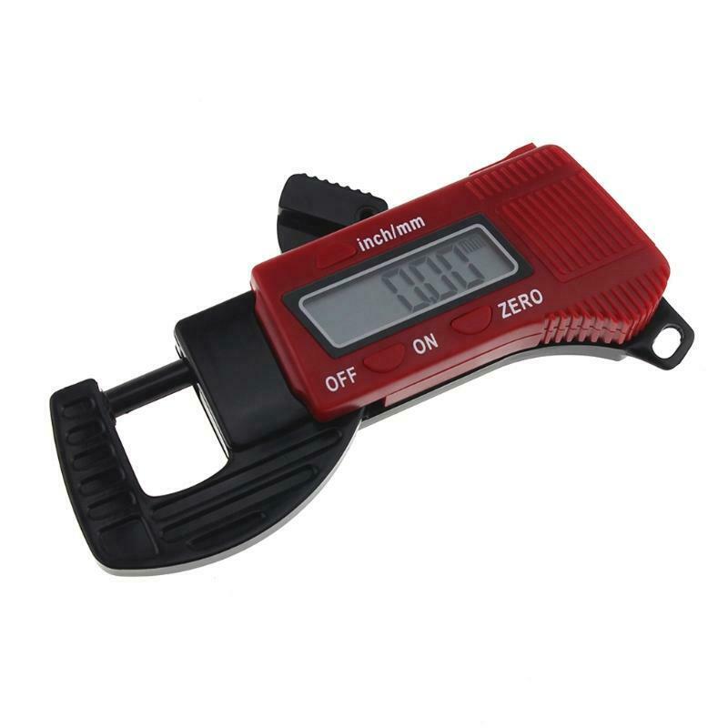 0-12.7mm Digital Electronic LCD Thickness Guage Caliper Carbon Fiber Micrometer