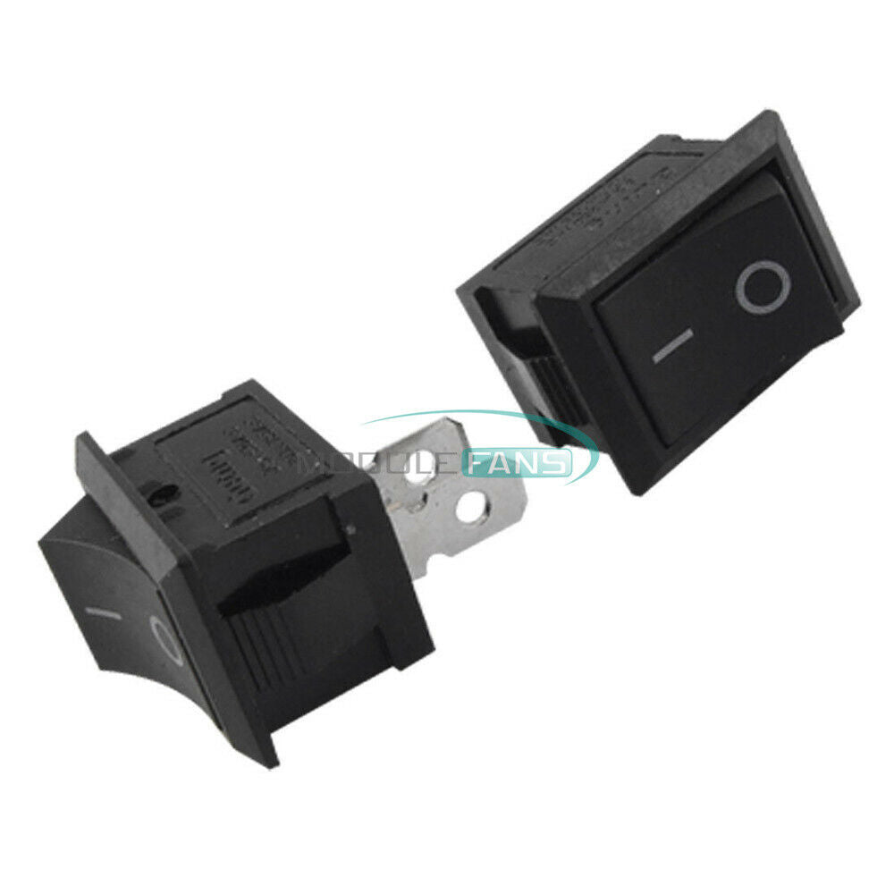 5PCS 6A Car Truck Boat Round Rocker 2 Pin KCD1-101 ON OFF Toggle SPST Switch