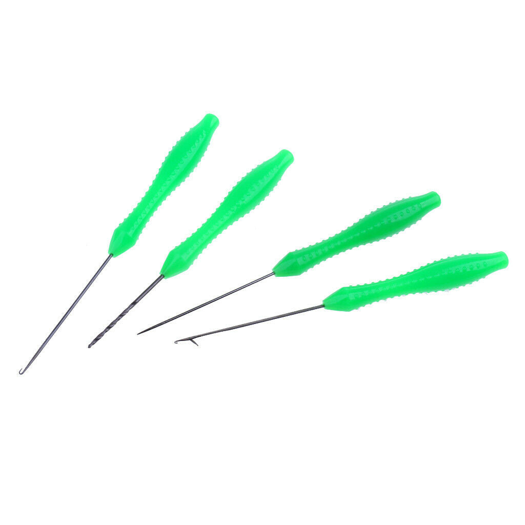 4Pcs Bait Needle Set Carp Fishing Tackle Drill / Hook / Splicing Tool Kit
