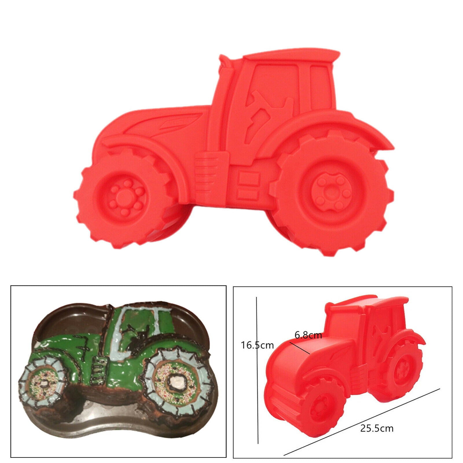 DIY Tractor Silicone Chocolate Desserts Baking Molds Moulds Baking Pans