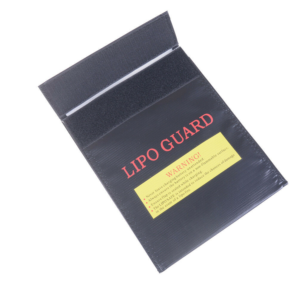 Black Fireproof RC LiPo Battery Safe Bag Safe Guard Charge Bag Sack 180x230m SJ
