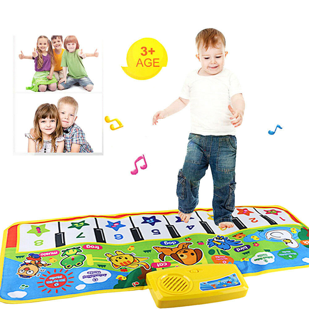 Touch Play Keyboard Musical Music Singing Gym Carpet Mat For Kids Baby Best Gift