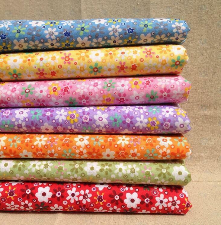 Craft 7pcs Assorted Pre Cut Charm Squares Quilt DIY Cotton Fabric 25*25cm