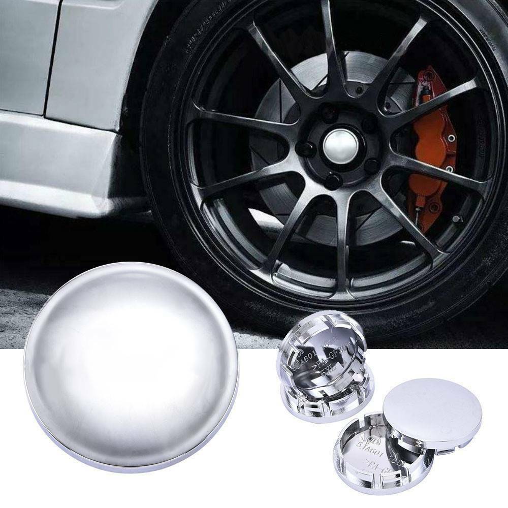 4x 56mm Car Wheel Center Caps Hub Tyre Rim Hub Cover Universal ABS Chrome US