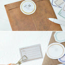 46pcs/pack Retro Blank Labels With Decorative Border Diy Decorative StickerS Lt