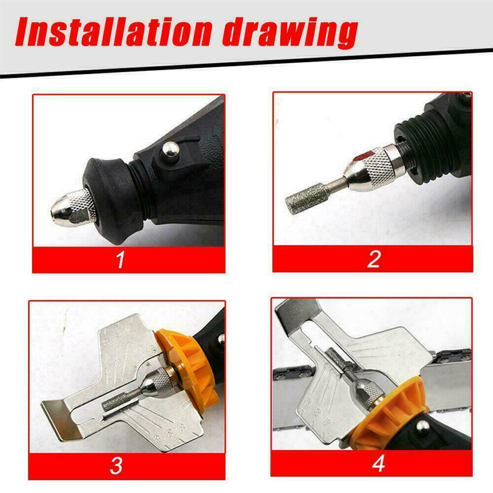 Chainsaw Sharpener Electric Grinder Chain Saw Grinder File Attachmen Pro H4Z4