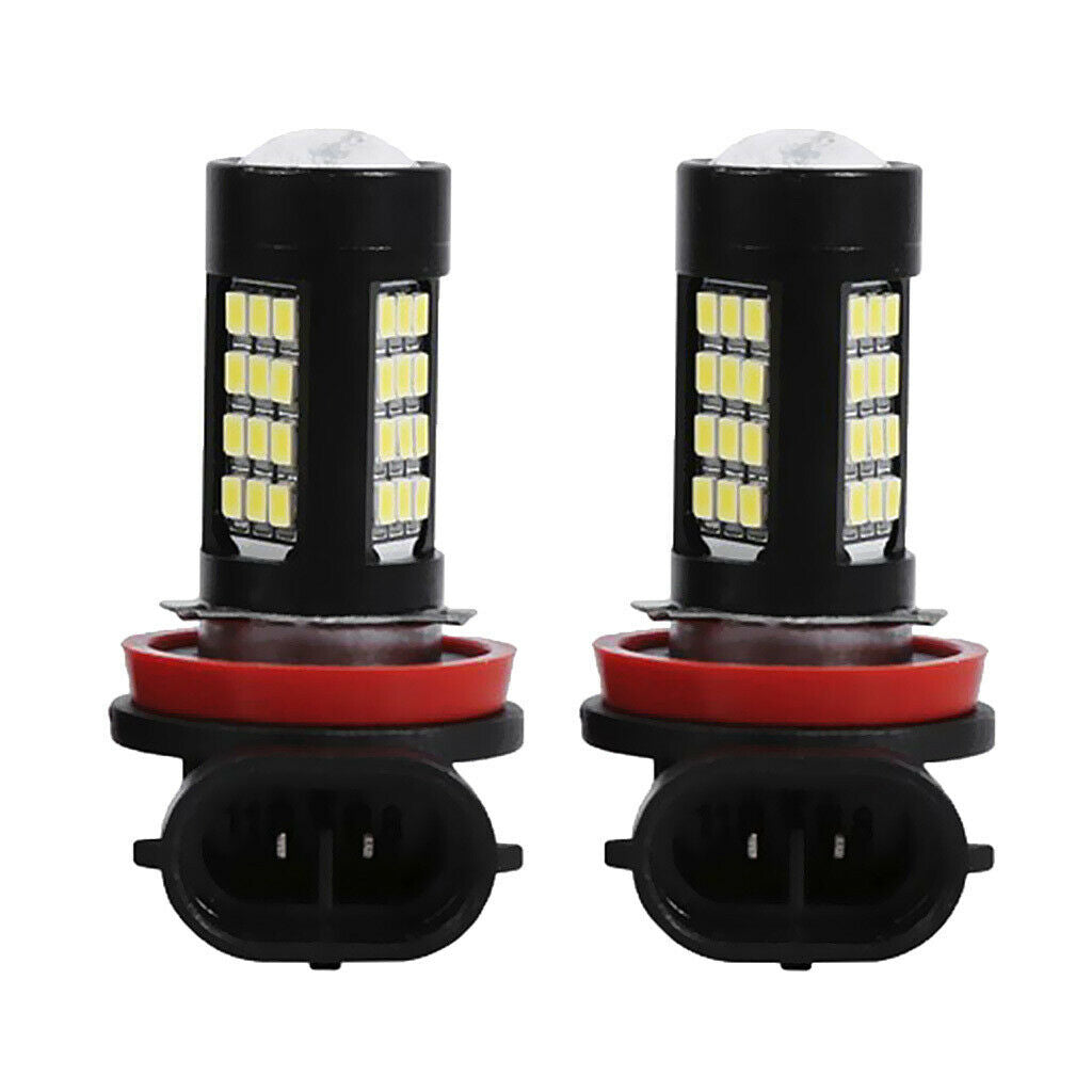 2 Pieces H11/H8 42 LEDs White Fog Driving Lamp Daytime Running Light 6500K