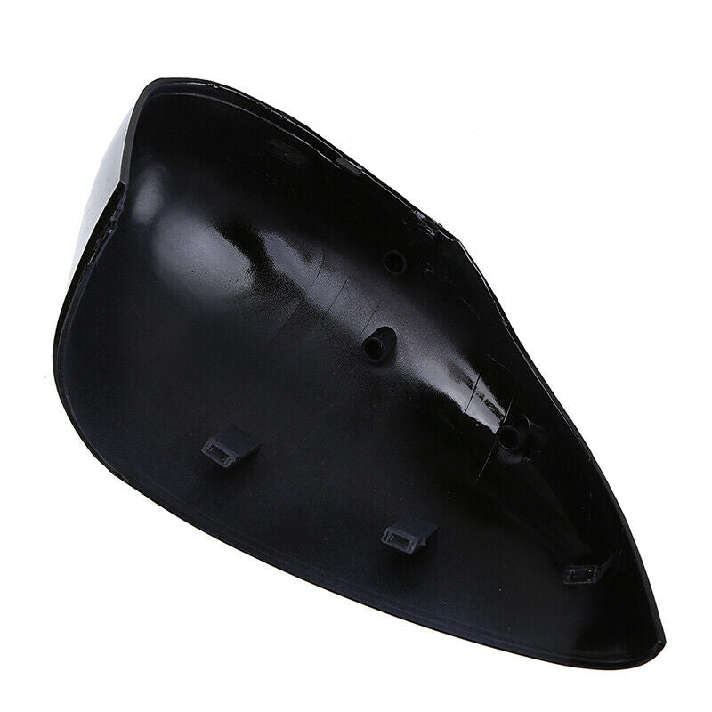 Glossy Black Left Side Rearview Mirror Cover Fit Ford Fiesta Hatchback 2011-2017