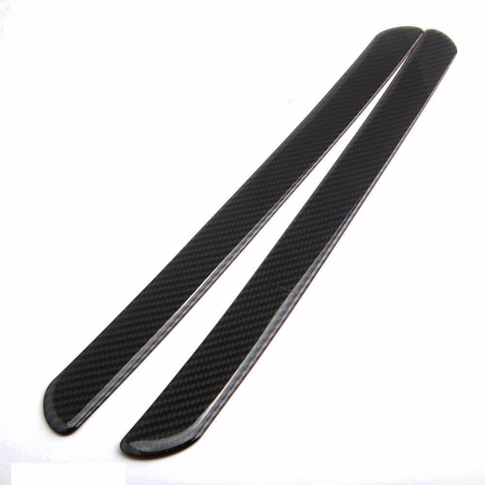 2x 60cm Carbon Fiber Car Door Scuff Plate Sill Cover Panel Guard Step Protector