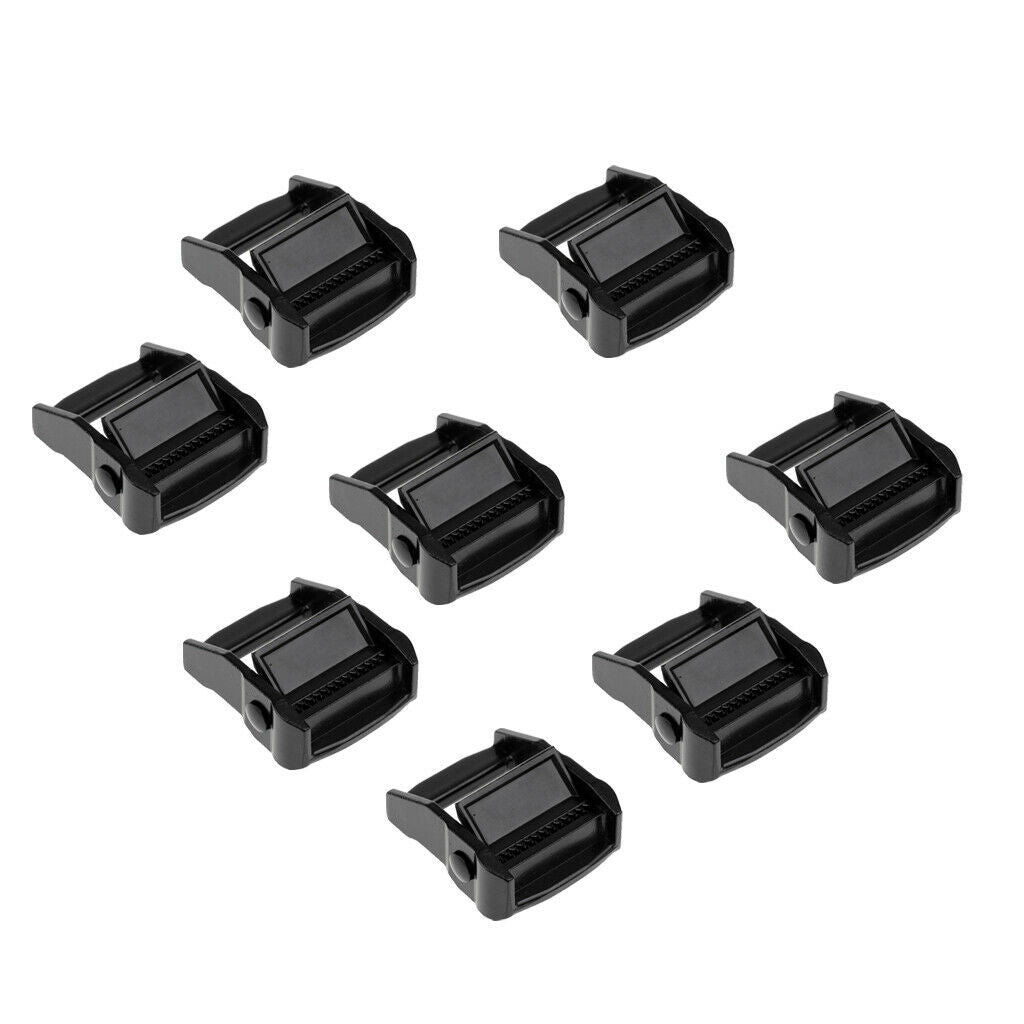 Lot 8 Tie Down Strap Buckle Free Diving Scuba Diving Belt Buckle 38mm Black