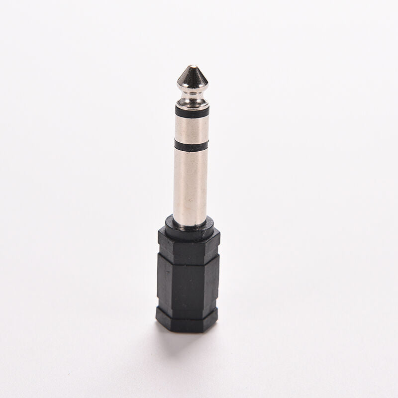 2Pcs 6.5mm 1/4 Male to 3.5mm 1/8 Female Stereo Audio Mic Plug Adapter JacDEAU