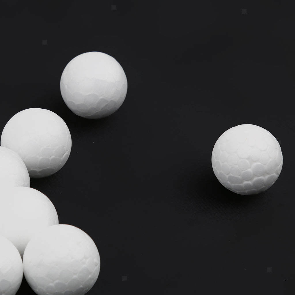 300 Pieces 3 Sizes White Foam Balls Polystyrene Craft Balls Craft Decoration