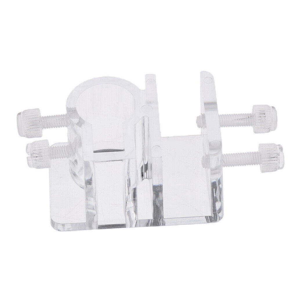 2 Pcs Acrylic Aquarium Tube Clamp for Dia 1" Water Pipe Easy to Install