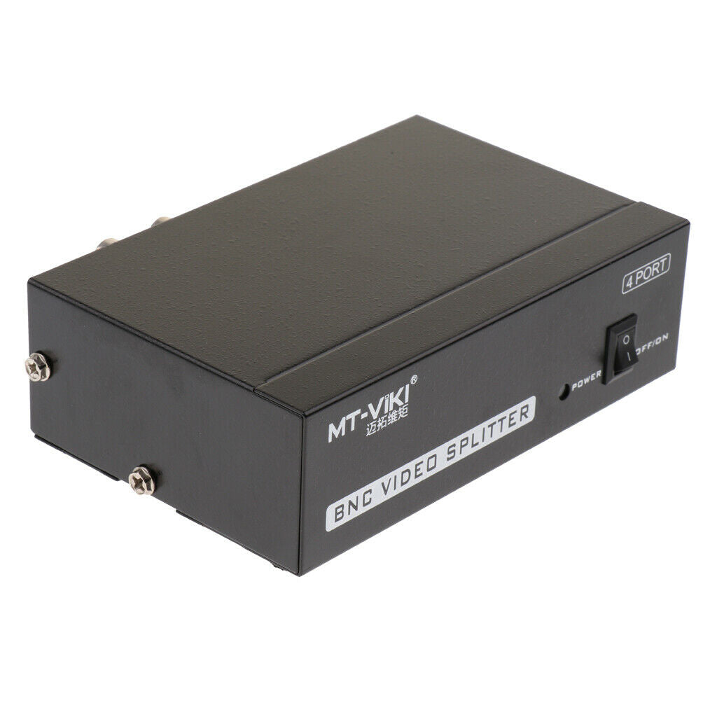 4-Port BNC Composite Video Splitter Distribution For  DVR 1x4