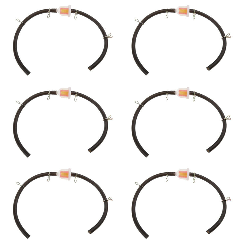 6 Pieces 47cc 49cc Mini Gas Hose Line Fuel Filter for Dirt Pocket Bike