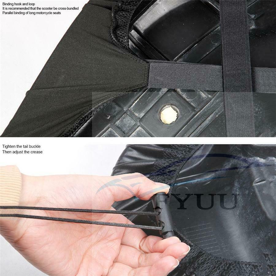 1x L SIZE Motorcycle Seat Cover Dust UV Motorbike Scooter Seat Cushion Protector