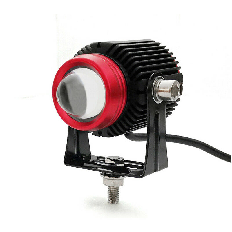 6000LM Motorcycle Bike ATV Dual-color LED Spot Light Headlight Driving Fog Lamp