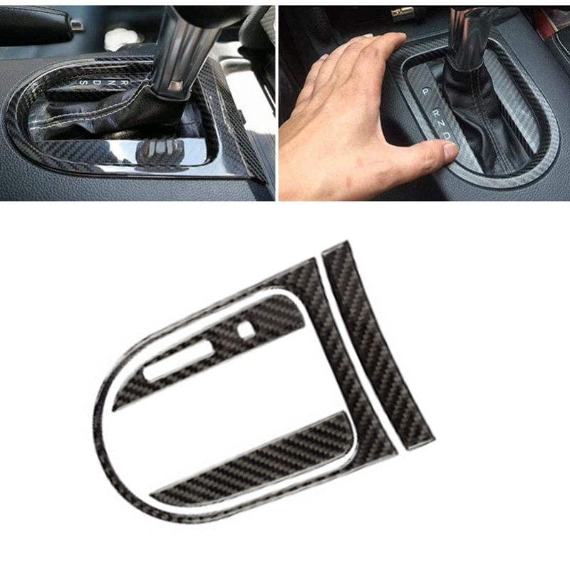 4pcs For Ford Mustang 15-19 Center Console Gears Shift Frame Cover Trim Stickers