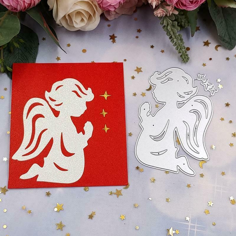 DIY Craft Scrapbooking Praying Angel Die-Cuts Frame Embossing Paper Scrapbooking