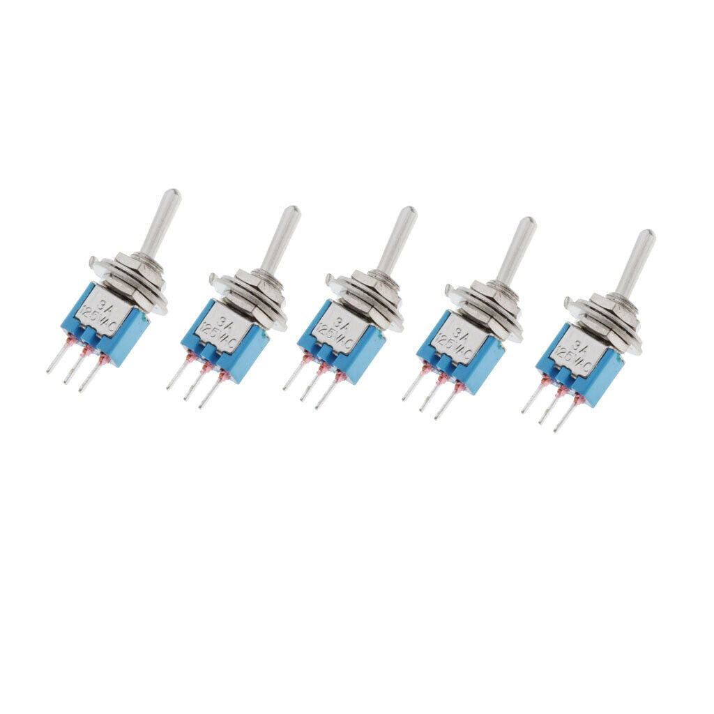 5x 3PDT Toggle Switch Momentary Rocker Switches Motor Dashboard Accessory