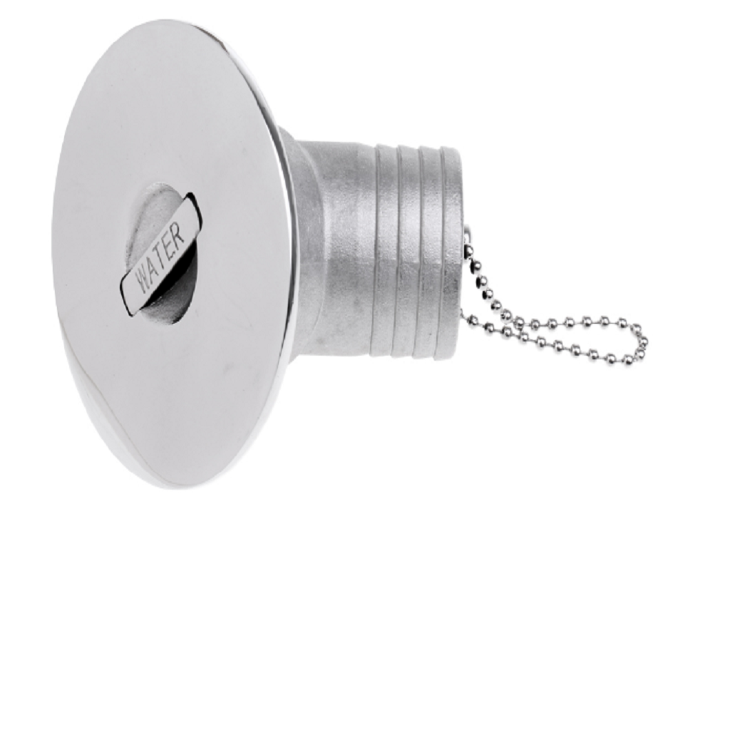 Hose Deck Fill Filler Keyless   for WATER 50mmBoat Filler stainless steel