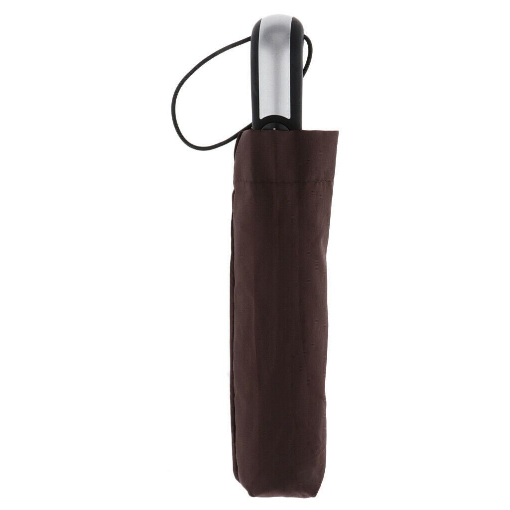 Travel Umbrella Automatic Windproof Canopy Auto Open and Close Coffee