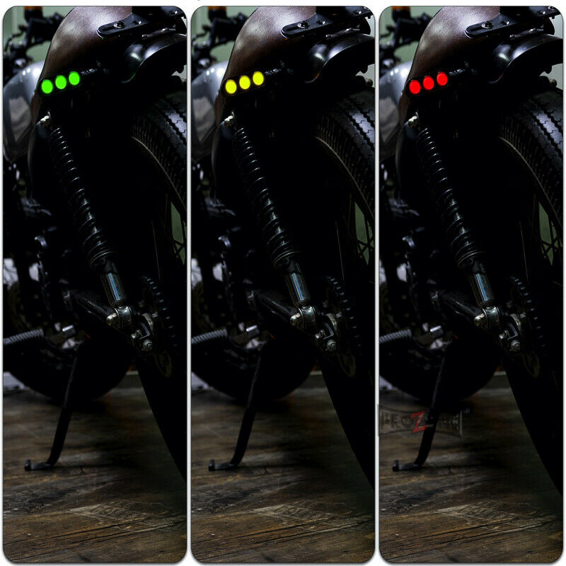 2PCS Motorcycle Dirt Bike Scooter LED Turn Signal Dual Light Blinker Indicator