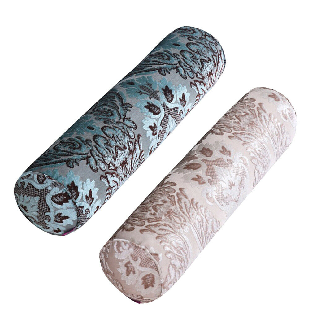 2pcs Cylinder Cervical Roll Pillow Head Lumbar Neck Support Cushion Washable