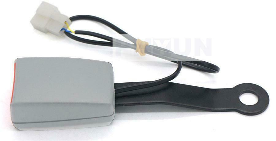 Seat Belt Buckle Padding Socket Plug Connector & Warning Cable For Car SUV Truck