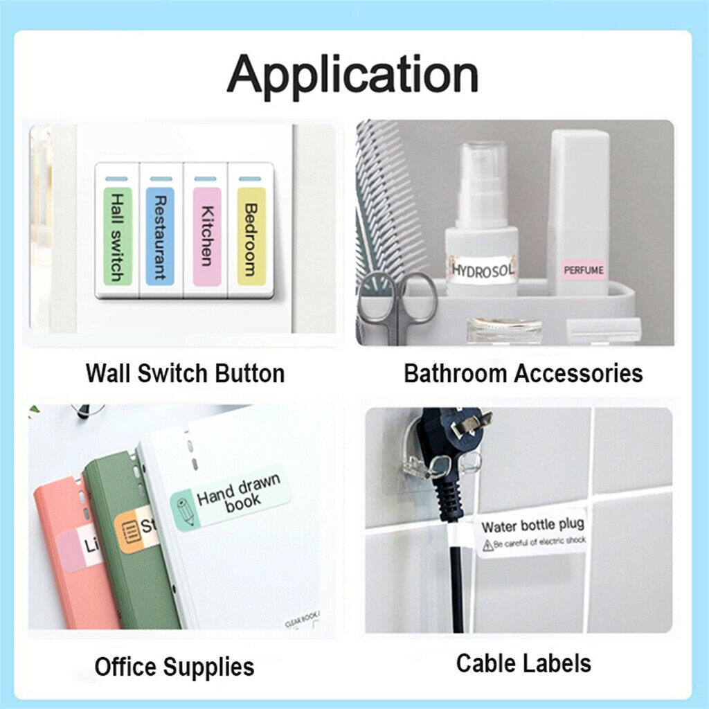 Handheld Pocket Price Tag Name Thermal Label Printer + 1 Roll Print Paper