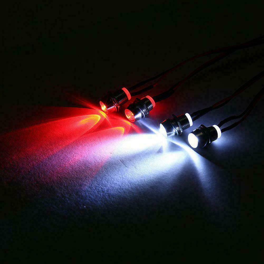 4 LED Light Kit Truck Lights Headlights Taillight RC 1/8 Car 1/10 F5O0 Sale