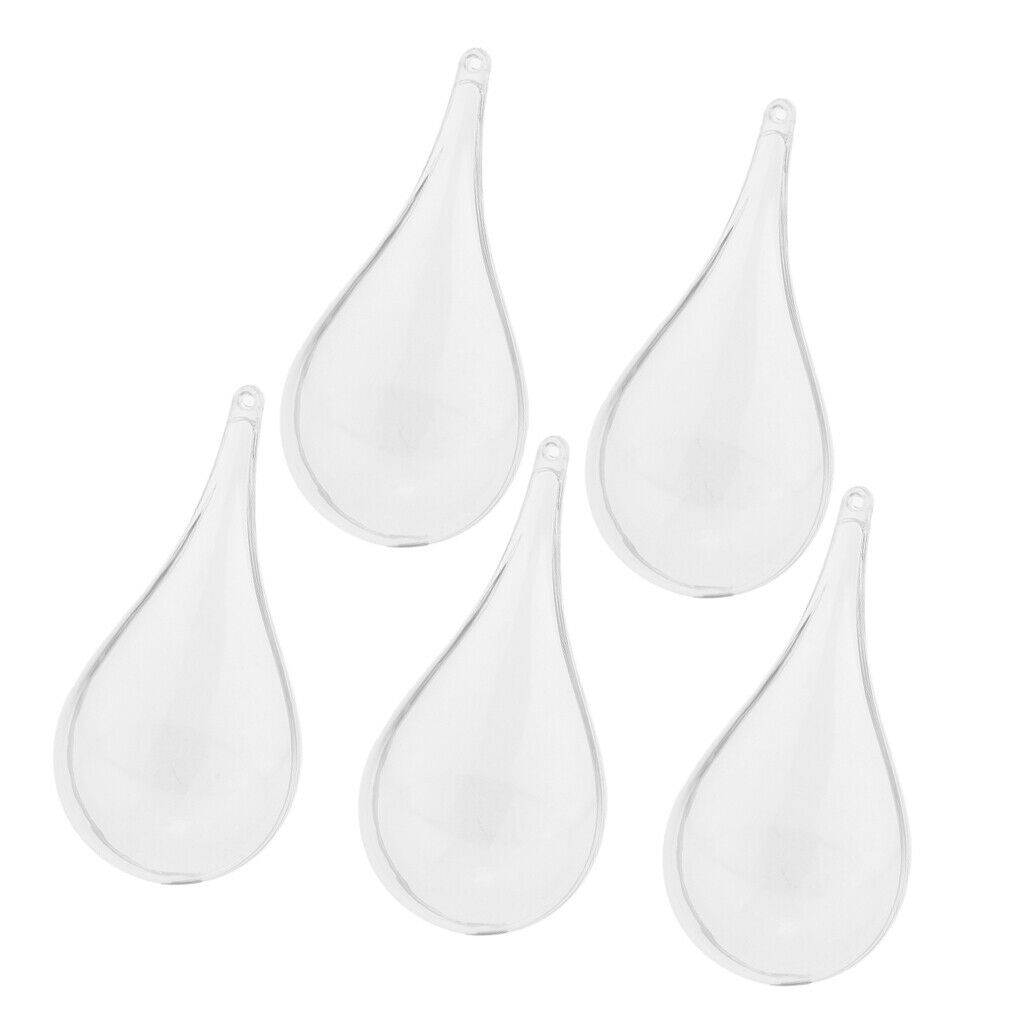 5pcs Clear Fillable Acrylic Dropable Candy Box Christmas   Ball Tree Ornament