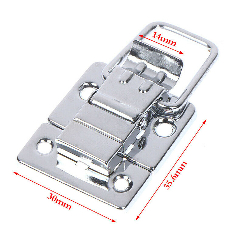 2Pcs Stainless Steel Chrome Toggle Latch For Chest Box Case Suitcase Tool Cl BD