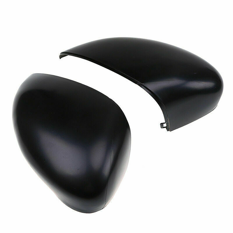 Matte Black Side View Mirror Covers Replace Fits 2011-2017 Ford Fiesta Hatchback