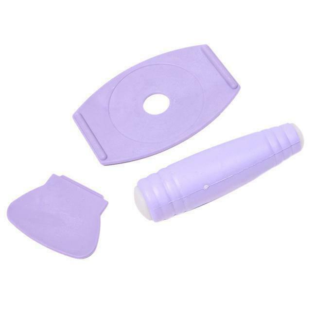 Nail Art Stamp Stencil Stamper + 8pcs Nail Art Sponge Stamping Template Set